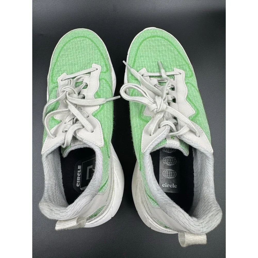 Circle Super Natural Runner Athletic Sneaker Women Sz 8 Green Lightweight Shoes